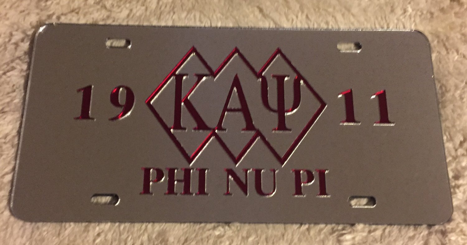 Kappa alpha 2024 psi license plate